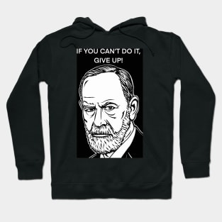 SIGMUND FREUD quote .6 - ink portrait Hoodie